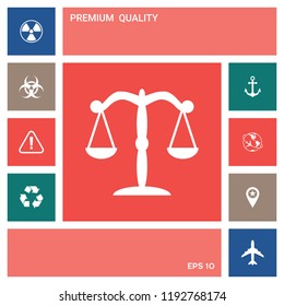 Scales icon symbol