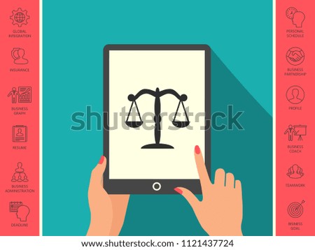 Scales icon symbol