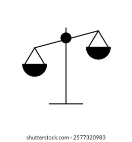 Scales Icon. Scales Symbol. Simple flat icon illustration of Scales. Law Scales Icon. Justice sign.