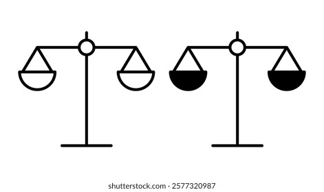Scales Icon. Scales Symbol. Simple flat icon illustration of Scales. Law Scales Icon. Justice sign.