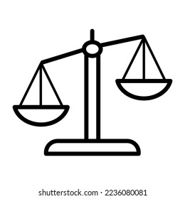 Scales icon in trendy vector design illustration