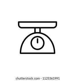 Scales icon. Scales vector icon.