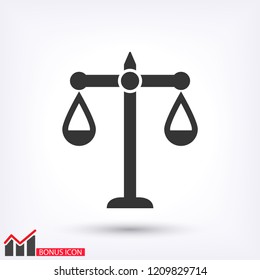 scales icon vector