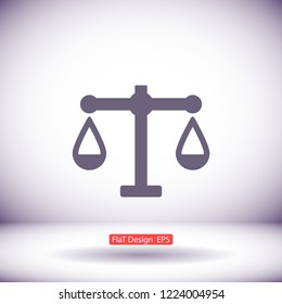 scales icon vector