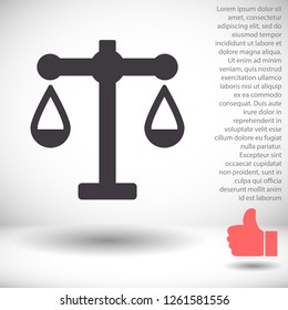 scales icon vector