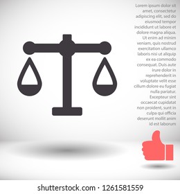 scales icon vector