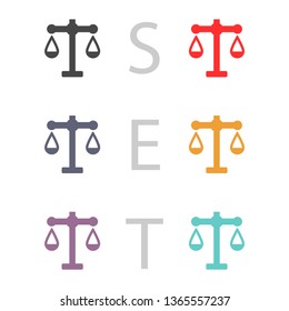 scales icon vector