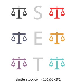 scales icon vector