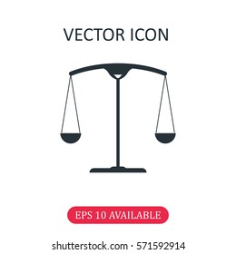 Scales icon vector