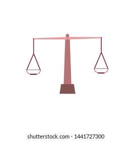 scales icon vector, balance scales design illustration, sign or symbol for app and web, icon vector.