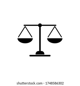 Scales Icon Vector. Balance Sign