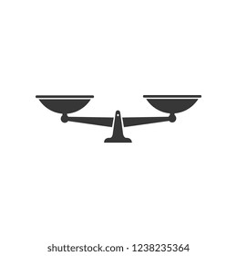 Icono de escalas. Símbolo único de escala negra del vector