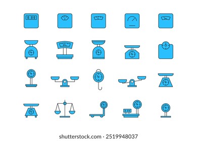 scales icon, scales vector collection