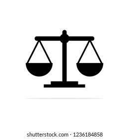 Scales icon. Vector concept illustration for design.