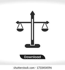 Scales icon vector eps 10