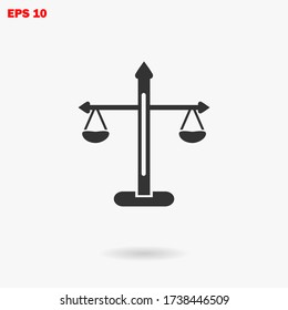 Scales icon vector eps 10