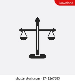 Scales icon vector eps 10