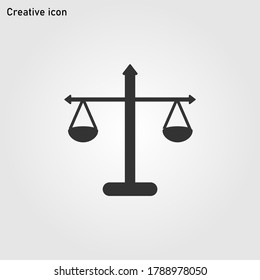 Scales icon vector eps 10