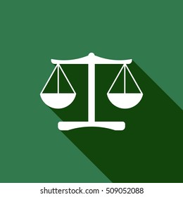  Scales  icon , vector. Flat design.