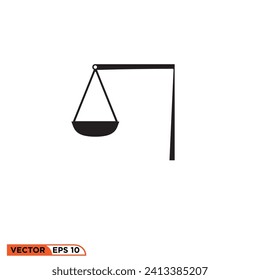 scales icon vector graphic of template 