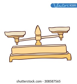  scales icon. vector illustration.