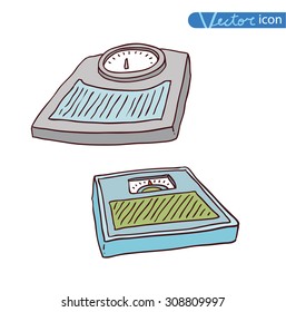  scales icon. vector illustration.