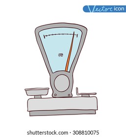  scales icon. vector illustration.