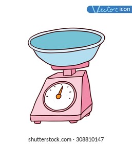  scales icon. vector illustration.