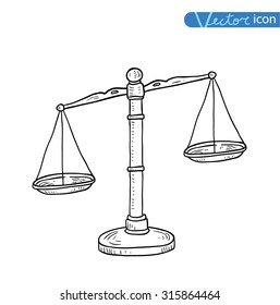  scales icon. vector illustration.