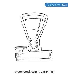  scales icon. vector illustration.