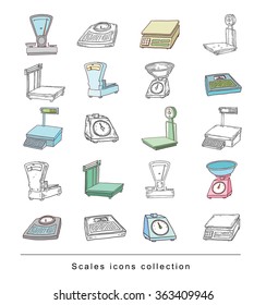  scales icon. vector illustration.