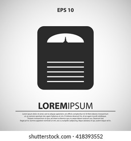 scales icon. scales vector illustration