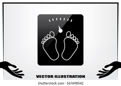 scales icon vector illustration.