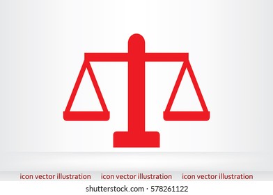 Scales icon vector illustration.