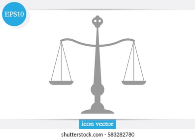 Scales icon vector illustration.