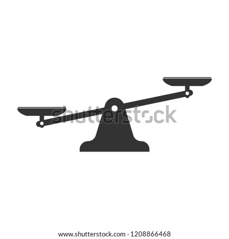 Scales icon. Vector illustration.