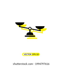 Scales Icon Vector Illustration Design