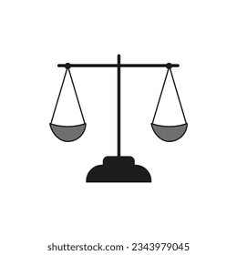 Scales icon. Vector illustration. Eps 10.