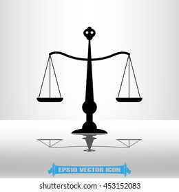 Scales icon vector illustration EPS 10.