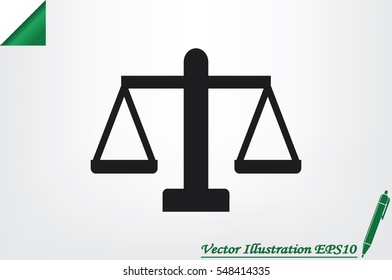Scales icon vector illustration EPS 10.