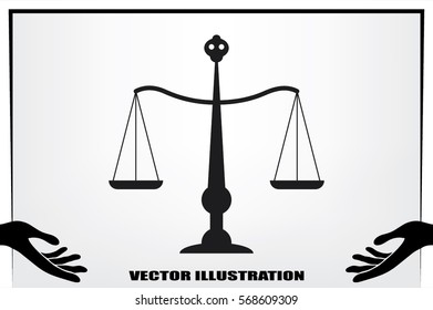 Scales icon vector illustration EPS 10.
