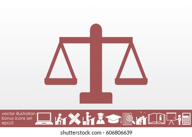 Scales icon vector illustration EPS 10.