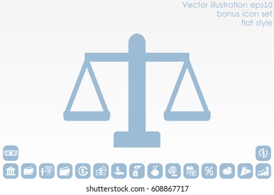 Scales icon vector illustration EPS 10.