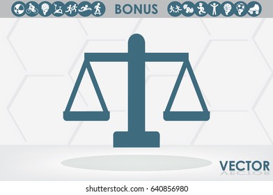 Scales icon vector illustration EPS 10.