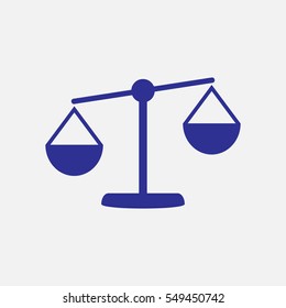scales, icon, vector illustration eps10