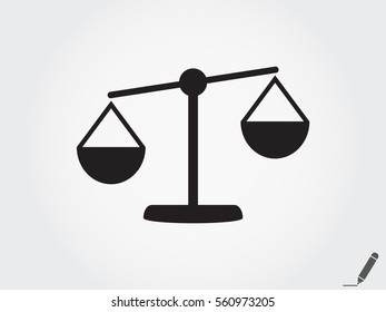 scales, icon, vector illustration eps10