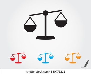 scales, icon, vector illustration eps10