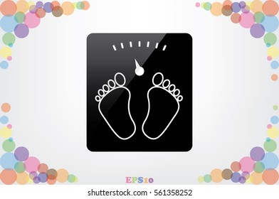 scales icon vector illustration eps10.