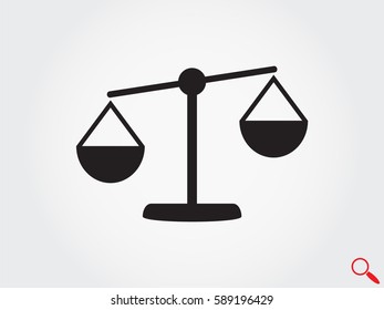 scales, icon, vector illustration eps10