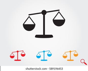 scales, icon, vector illustration eps10